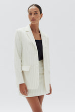 Load image into Gallery viewer, Leila Stripe Linen Jacket - Cream Pinstripe-ASSEMBLY LABEL-P&amp;K The General Store
