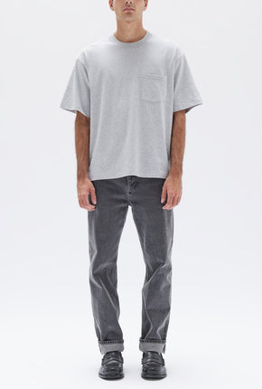 Lucas Cotton Short Sleeve Tee - Grey Marle-ASSEMBLY LABEL-P&amp;K The General Store