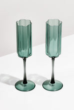 Load image into Gallery viewer, Wave Flute - Set of 2 - Teal-Fazeek-P&amp;K The General Store
