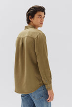 Load image into Gallery viewer, Rosco Long Sleeve Shirt - Pea-ASSEMBLY LABEL-P&amp;K The General Store
