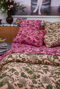 Safia Linen Pillowcase Set - Tiramisu-SAGE AND CLARE-P&amp;K The General Store