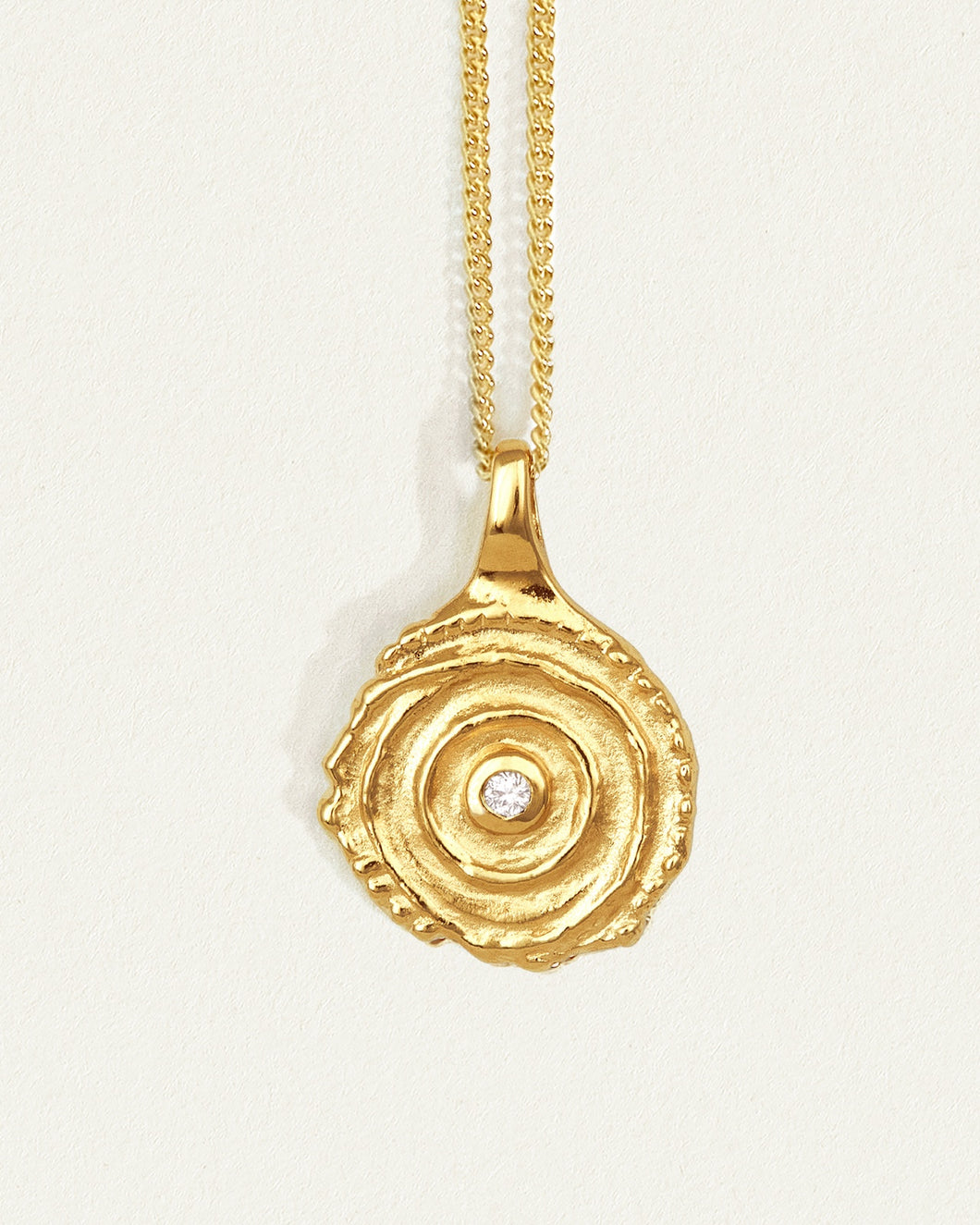 Aster Necklace Diamond - Gold Vermeil-TEMPLE OF THE SUN-P&K The General Store