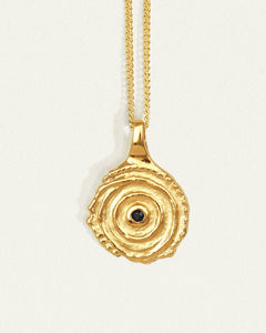 Aster Necklace Black Spinal - Gold Vermeil-TEMPLE OF THE SUN-P&amp;K The General Store