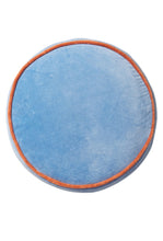 Load image into Gallery viewer, Castilo Round Velvet Cushion - Blue Jay-SAGE AND CLARE-P&amp;K The General Store
