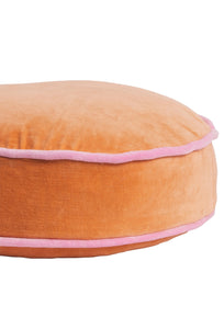 Castilo Round Velvet Cushion - Mocha-SAGE AND CLARE-P&amp;K The General Store