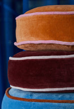 Load image into Gallery viewer, Castilo Round Velvet Cushion - Mocha-SAGE AND CLARE-P&amp;K The General Store
