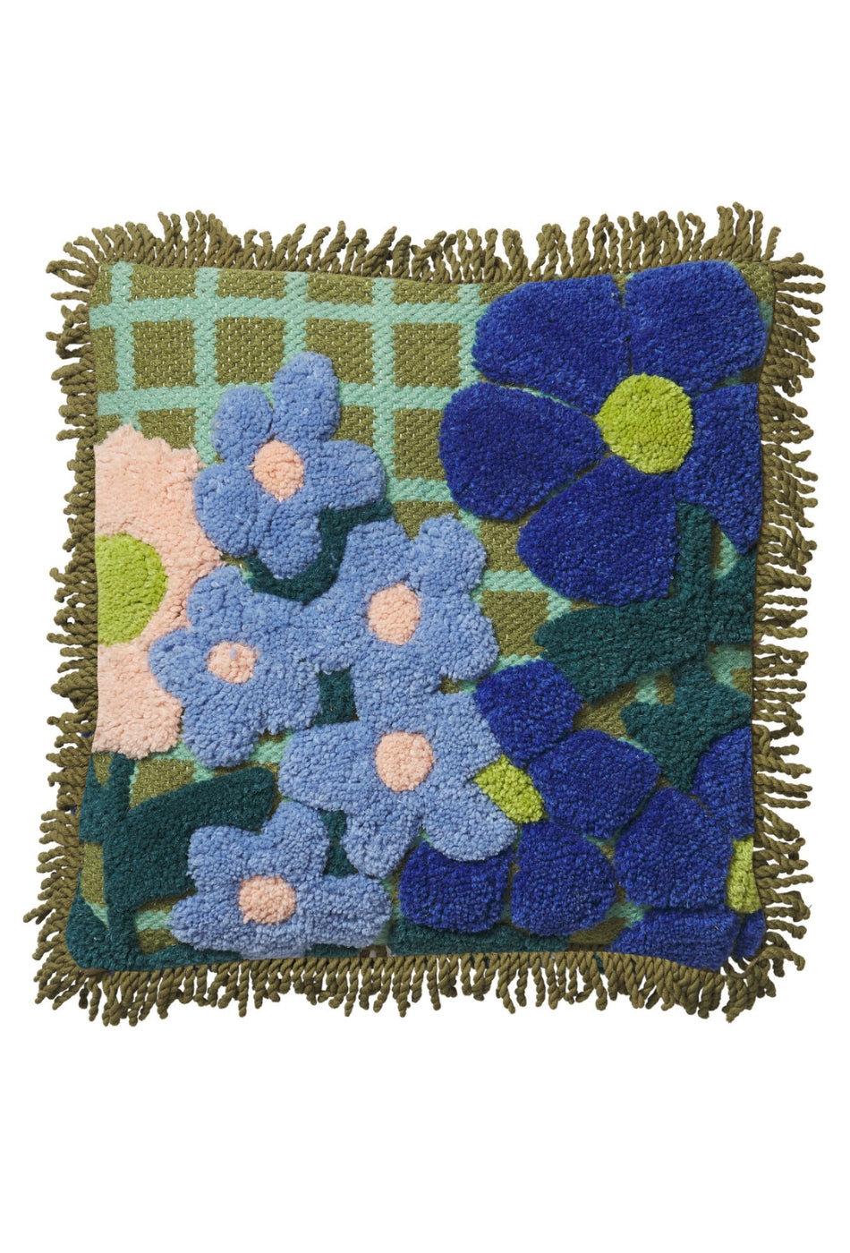 Benita Tufted Cushion - Lapis-SAGE AND CLARE-P&K The General Store