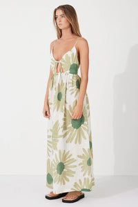 Aloe Flower Linen Dress-ZULU & ZEPHYR-P&amp;K The General Store