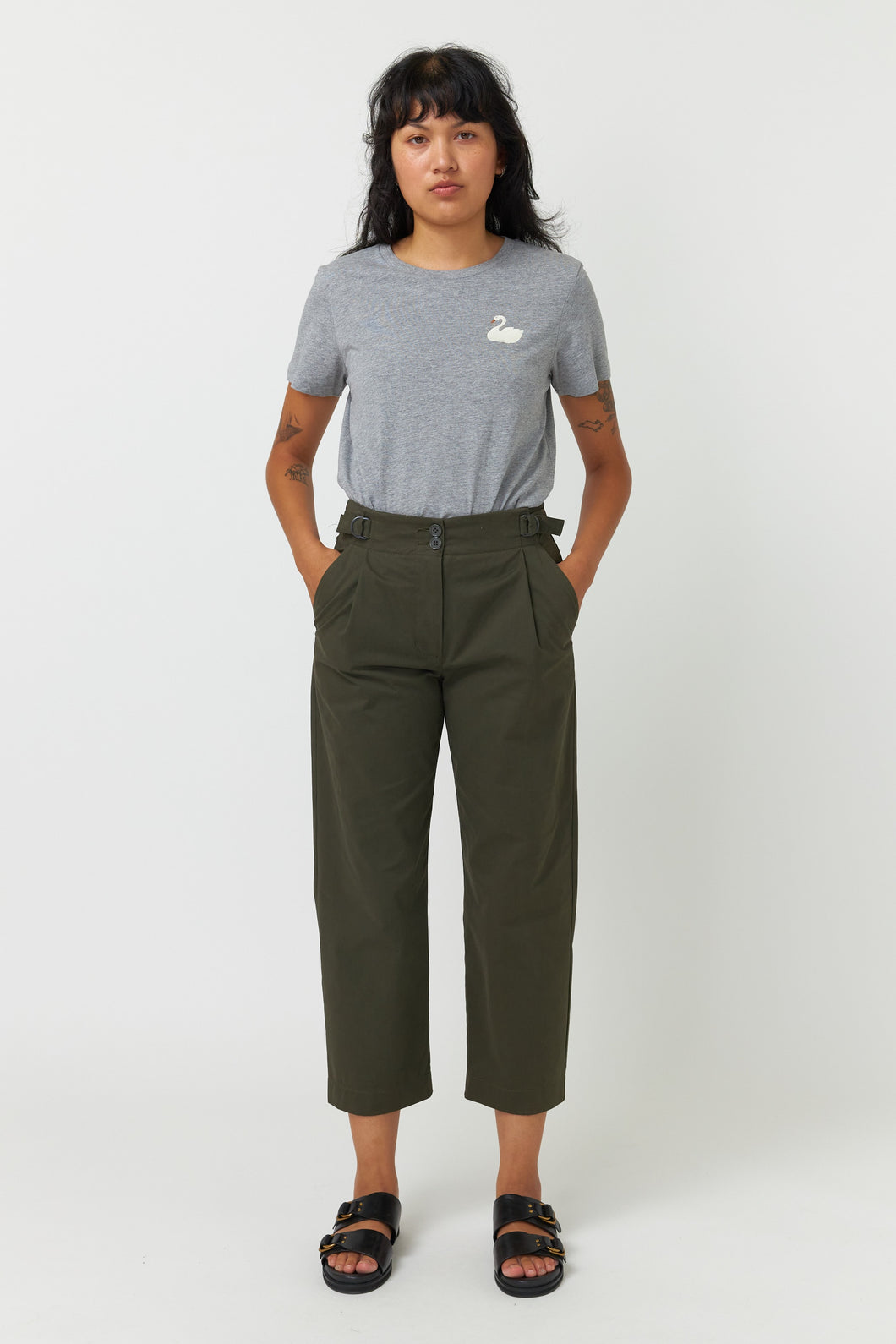 Utility Trouser - Olive-KATE SYLVESTER-P&K The General Store