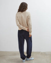 Load image into Gallery viewer, Dawn Cotton Cardigan Beige Polka Dot - Beige
