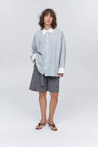 Edie Shirt - Bleu Stripe-MARLE-P&amp;K The General Store