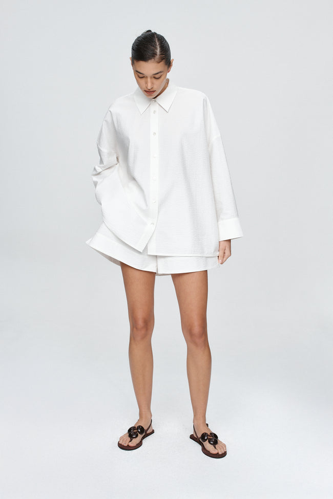 Edie Shirt - Blanc-MARLE-P&amp;K The General Store