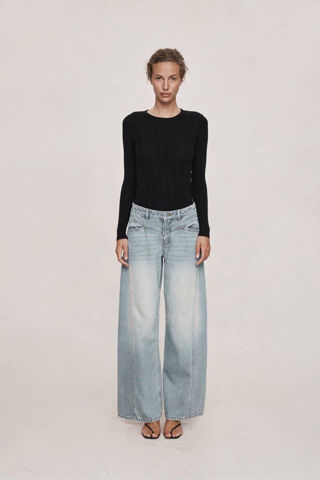 Cross Stitch Jean - Faded Blue-MARLE-P&amp;K The General Store