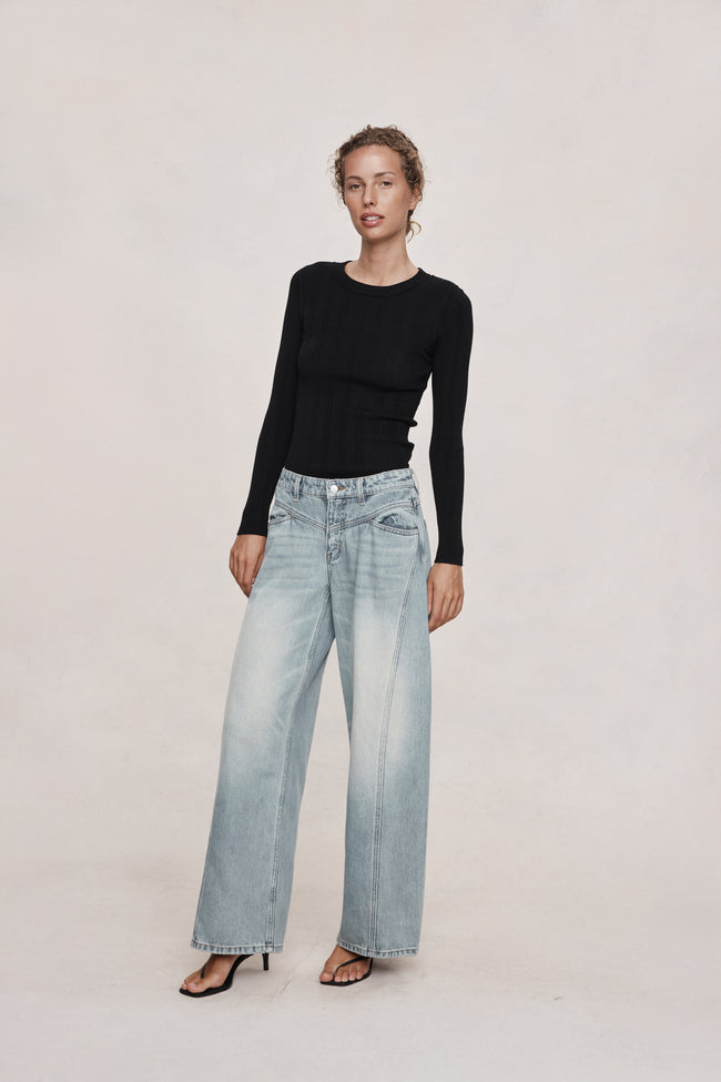 Cross Stitch Jean - Faded Blue-MARLE-P&amp;K The General Store