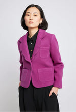 Load image into Gallery viewer, Purple Flag Scalloped Blazer - Grape-Twenty Seven Names-P&amp;K The General Store
