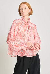 Just Like Heaven Blouse - Red Peony-Twenty Seven Names-P&amp;K The General Store