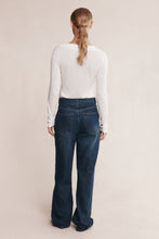 Load image into Gallery viewer, Belted Wide Leg Jean - Dark Wash-MARLE-P&amp;K The General Store
