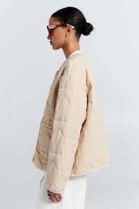 Quilted Drift Jacket - Natural-KAREN WALKER-P&amp;K The General Store
