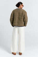 Load image into Gallery viewer, Quilted Drift Jacket - Khaki/Navy-KAREN WALKER-P&amp;K The General Store
