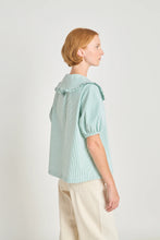 Load image into Gallery viewer, The Uncanny Blouse - Jade Seersucker-TWENTY SEVEN NAMES-P&amp;K The General Store
