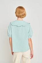 Load image into Gallery viewer, The Uncanny Blouse - Jade Seersucker-TWENTY SEVEN NAMES-P&amp;K The General Store

