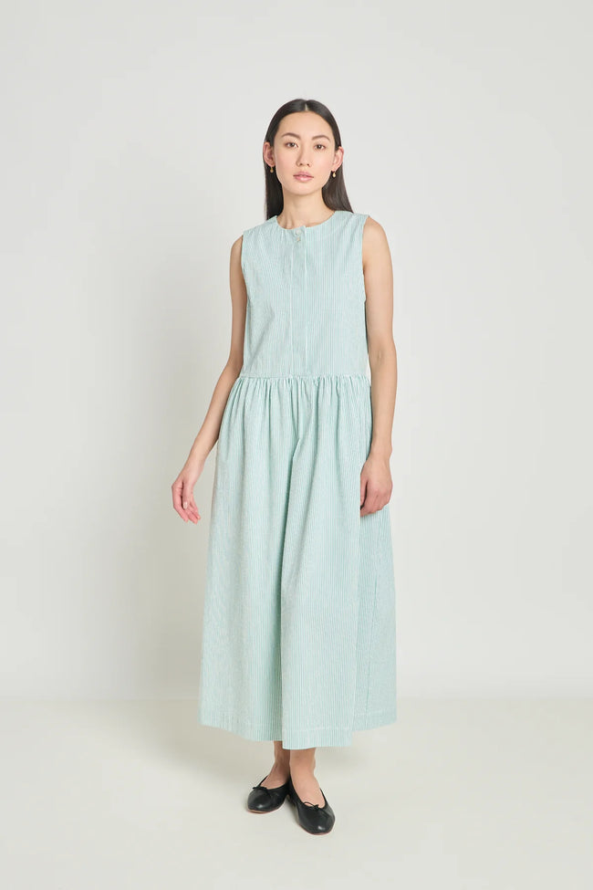 Subjective Dress - Jade Seersucker-TWENTY SEVEN NAMES-P&amp;K The General Store