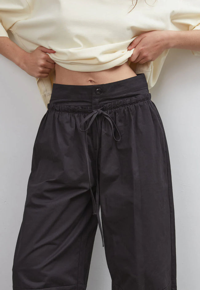 Boundary Double Layer Barrell Pant - Black-Commonplace-P&amp;K The General Store