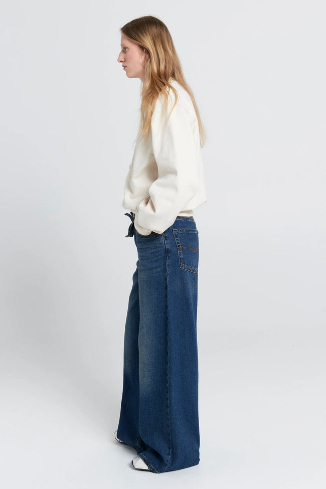 Walker Crewneck Sweatshirt - Ecru-KAREN WALKER-P&amp;K The General Store