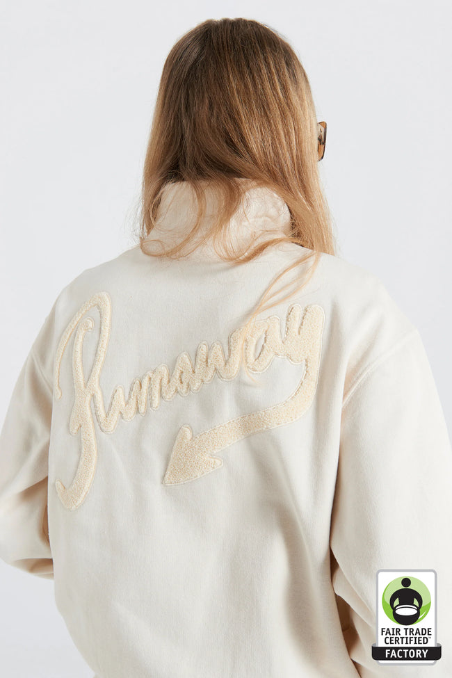 Runaway Scrawl Zip-Up - Ecru-KAREN WALKER-P&amp;K The General Store