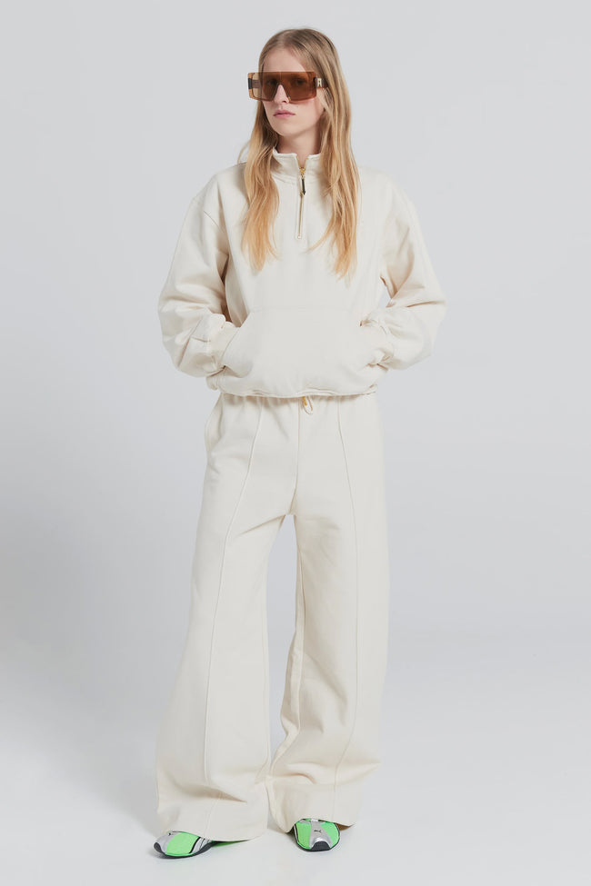 Runaway Scrawl Zip-Up - Ecru-KAREN WALKER-P&amp;K The General Store