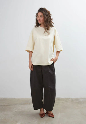 Boundary Double Layer Barrell Pant - Black-Commonplace-P&amp;K The General Store