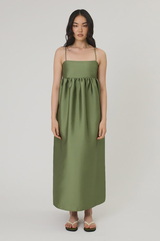 Sydney Maxi Dress - Seaweed-REMAIN-P&amp;K The General Store