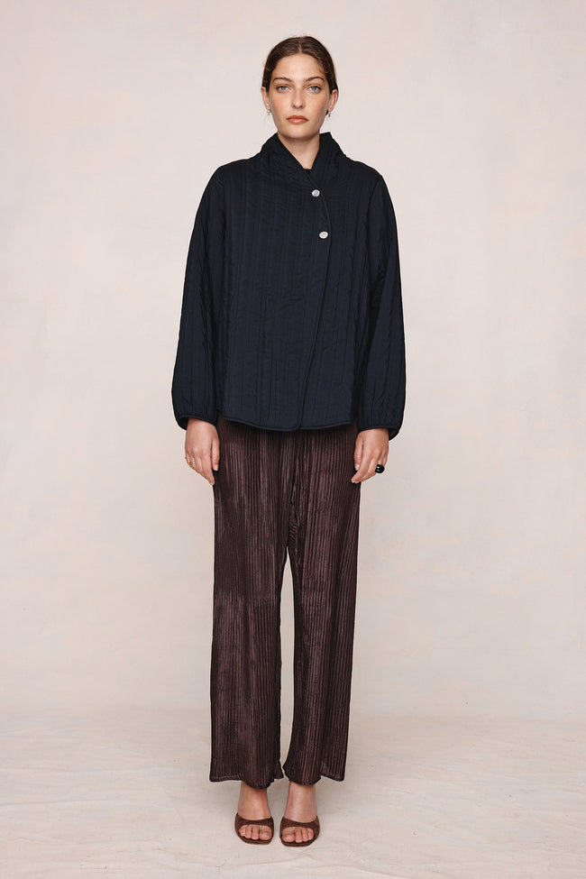 Agnes Jacket - Black/Tapenade-MARLE-P&amp;K The General Store