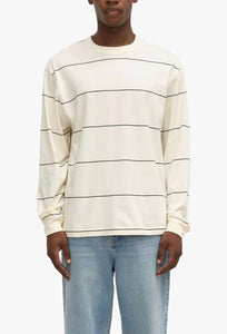 Baxter Stripe Long Sleeve Tee - Cream/Black-ASSEMBLY LABEL-P&amp;K The General Store