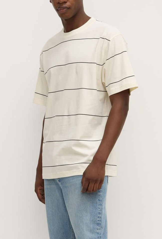 Baxter Stripe Short Sleeve Tee - Cream/Black-ASSEMBLY LABEL-P&amp;K The General Store