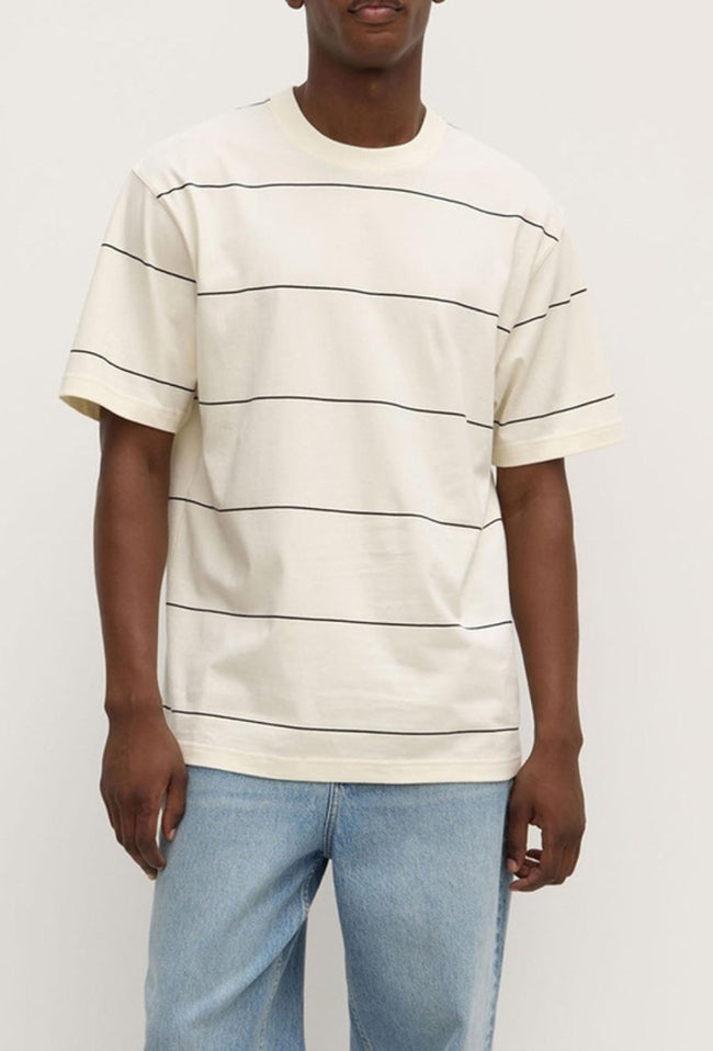 Baxter Stripe Short Sleeve Tee - Cream/Black-ASSEMBLY LABEL-P&amp;K The General Store
