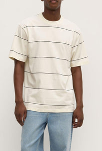 Baxter Stripe Short Sleeve Tee - Cream/Black-ASSEMBLY LABEL-P&amp;K The General Store