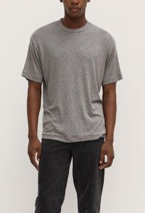 Dax Wool Blend Tee - Grey Marle-ASSEMBLY LABEL-P&amp;K The General Store