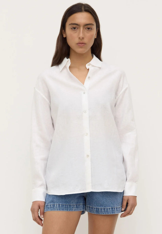 Everyday Women's LS Shirt - White-ASSEMBLY LABEL-P&amp;K The General Store