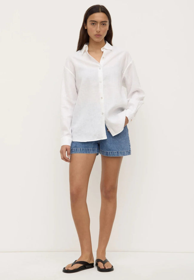 Everyday Women's LS Shirt - White-ASSEMBLY LABEL-P&amp;K The General Store