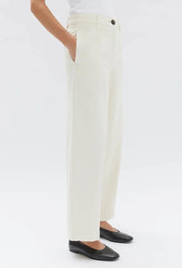 Olivia Twill Pant - Ecru-ASSEMBLY LABEL-P&amp;K The General Store