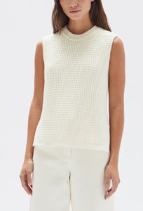 Sienna Knit Tank - Cream-ASSEMBLY LABEL-P&amp;K The General Store