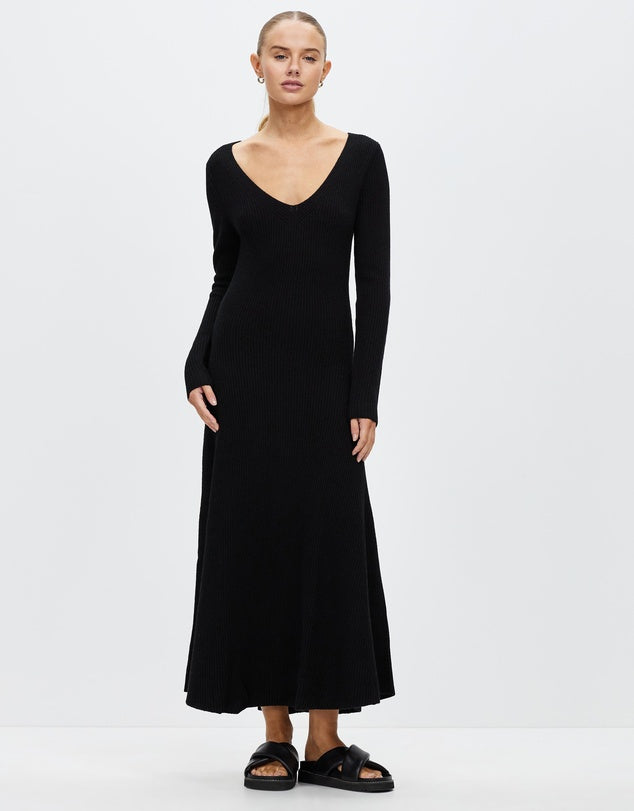 Gloria Knit Dress - Black-ASSEMBLY LABEL-P&K The General Store