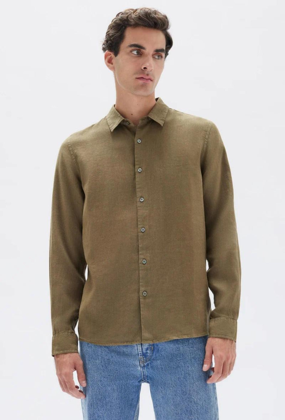 Casual Long Sleeve Shirt - Spruce-ASSEMBLY LABEL-P&K The General Store