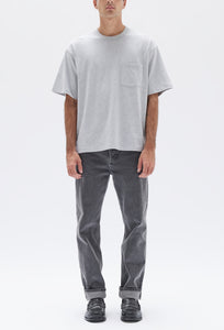 Lucas Cotton Short Sleeve Tee - Grey Marle-ASSEMBLY LABEL-P&amp;K The General Store