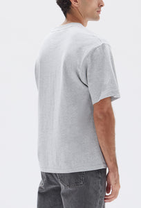 Lucas Cotton Short Sleeve Tee - Grey Marle-ASSEMBLY LABEL-P&amp;K The General Store