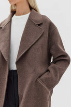 Load image into Gallery viewer, Sadie Single Breasted Wool Coat - Cocoa Marle-ASSEMBLY LABEL-P&amp;K The General Store
