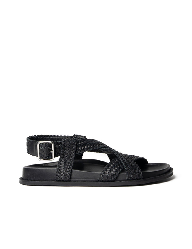 Amara Braided Sandal - Black-LA TRIBE-P&amp;K The General Store