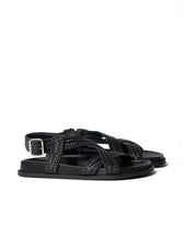 Load image into Gallery viewer, Amara Braided Sandal - Black-LA TRIBE-P&amp;K The General Store
