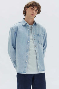 Denim Overshirt - Light Stone-ASSEMBLY LABEL-P&amp;K The General Store